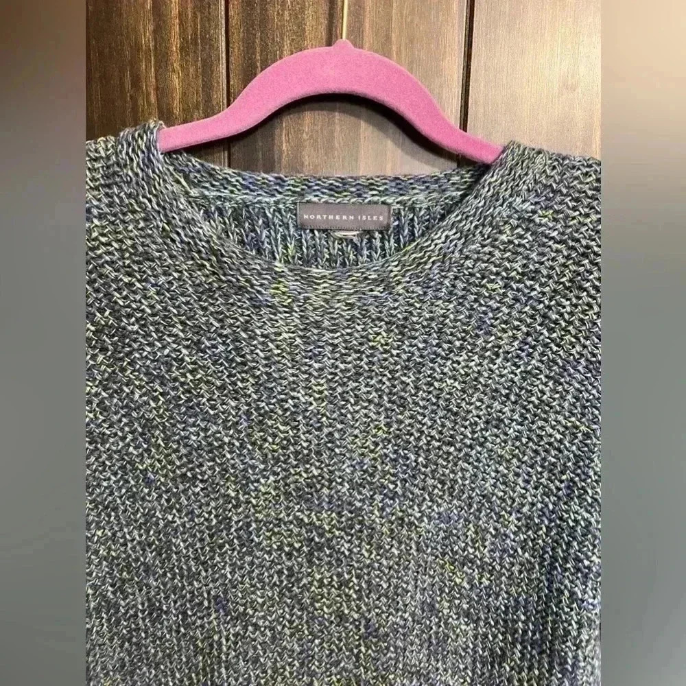 Northern Isle Beach Sweater- Knit Cotton. Size Large* - Picture 4 of 10
